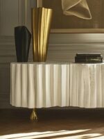 Дизайнерская консоль MIVICA AURUM S1 из ASA-сплава белого цвета 2000×400×500 мм — фото 5