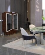 Роскошный коричневый винный шкаф с подсветкой MIVICA из бука — фото 9