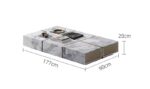 Дизайнерский журнальный столик XProk из мрамора в итальянском стиле — фото 8