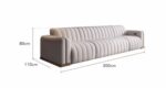 Белый пятиместный диван TOPPINIS с натуральной кожей и электроприводом — фото 7