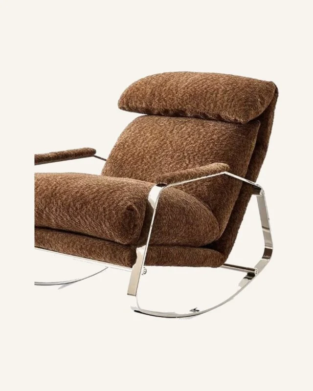 коричневое кресло качалка